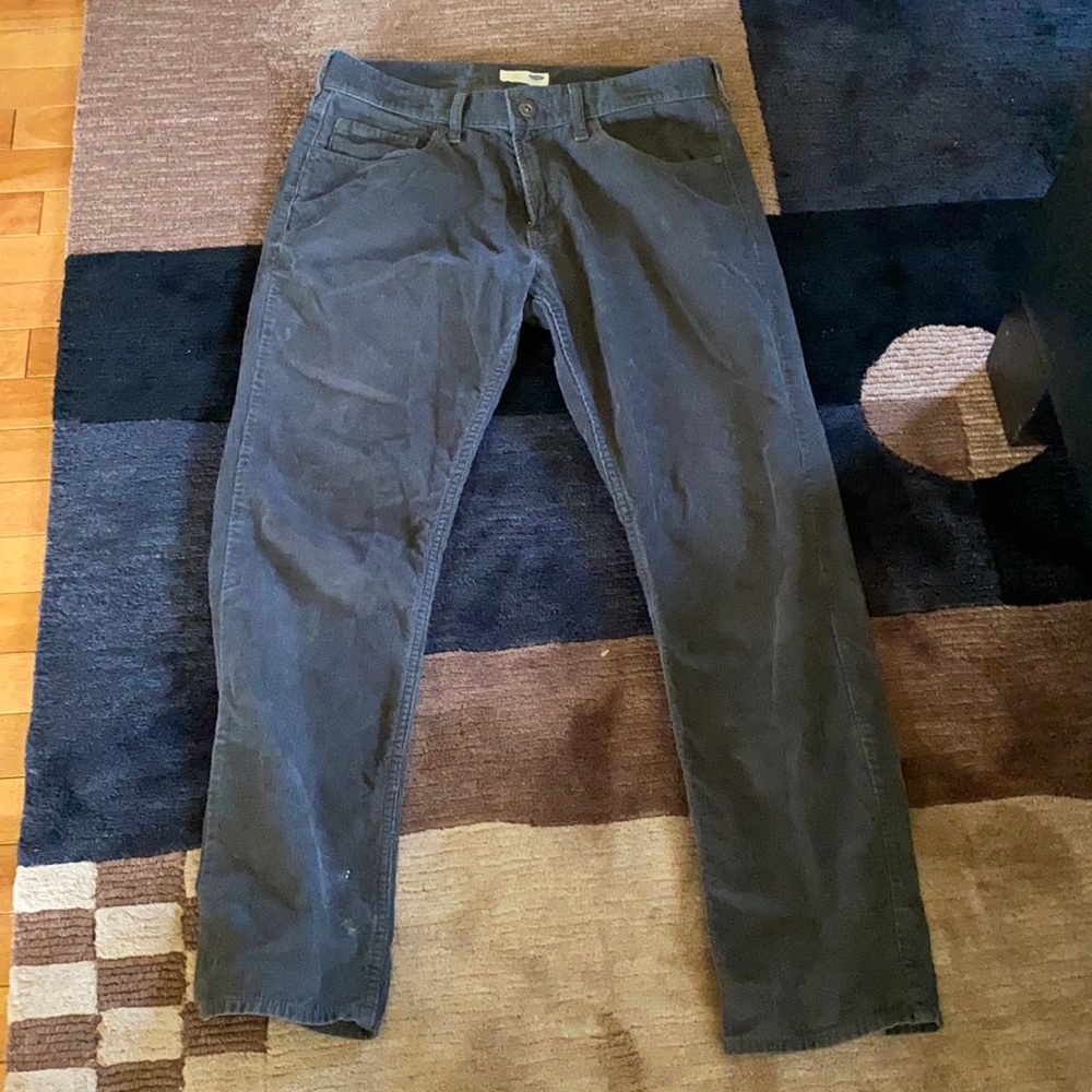 Slim fit, grey corduroys